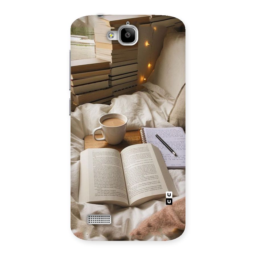 Coffee And Books Back Case for Honor Holly