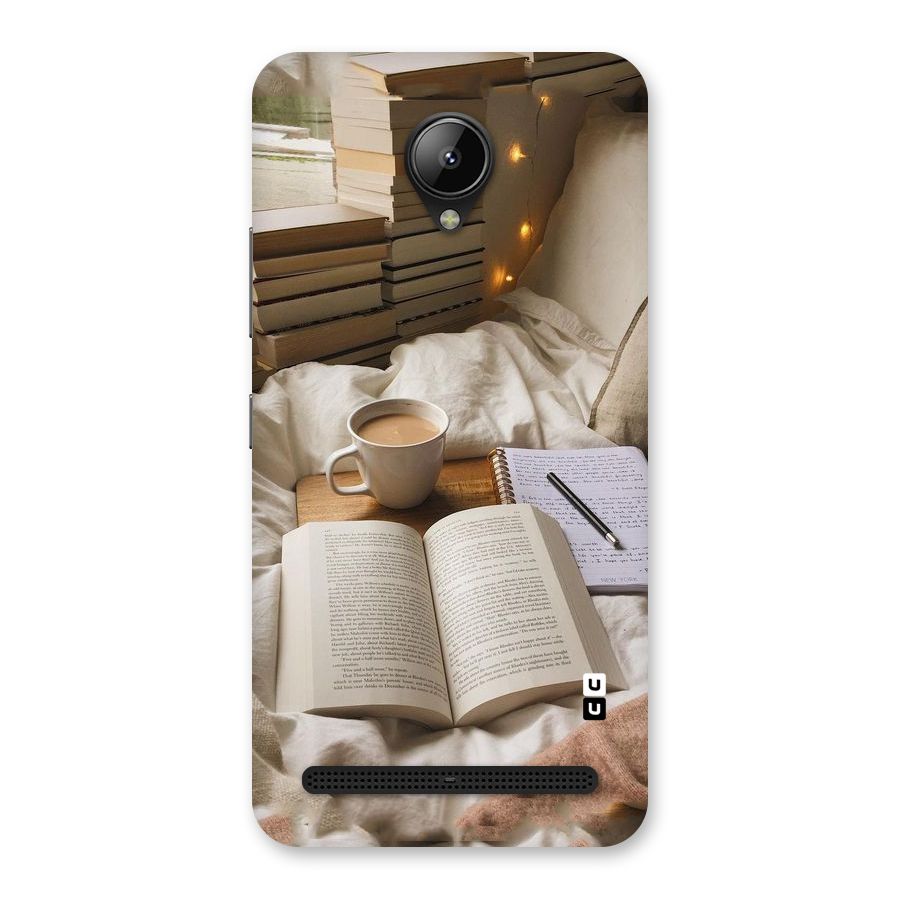 Coffee And Books Back Case for Lenovo C2