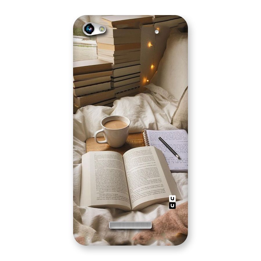 Coffee And Books Back Case for Micromax Hue 2
