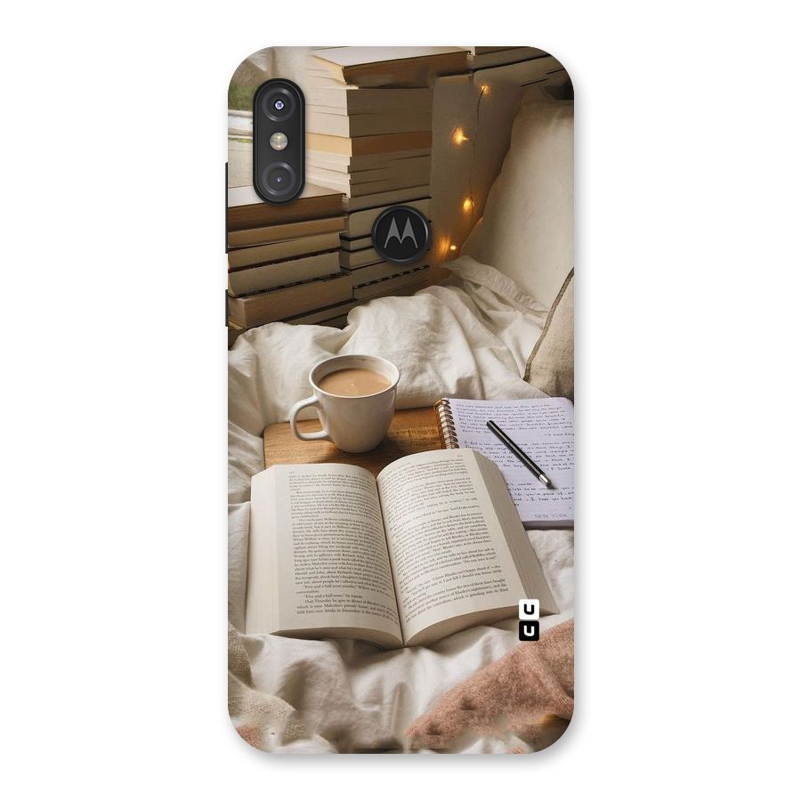 Coffee And Books Back Case for Motorola One Power