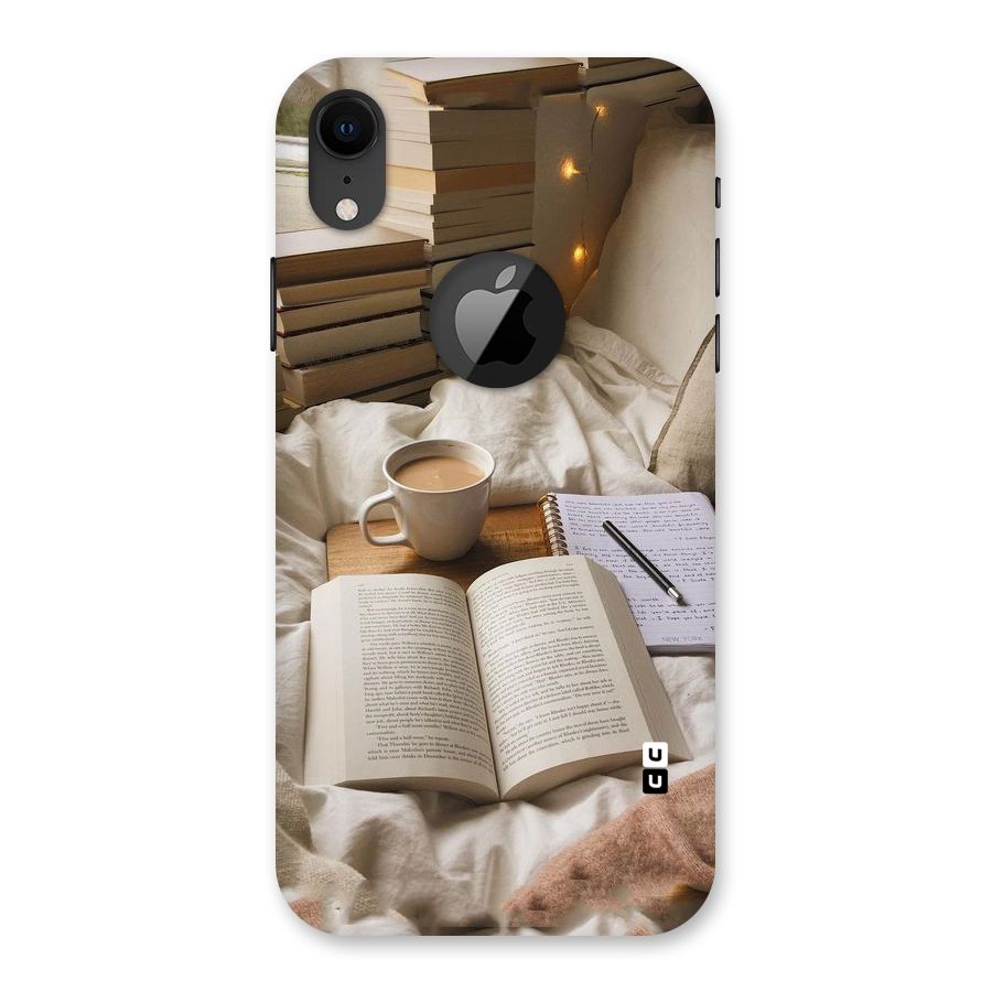 Coffee And Books Back Case for iPhone XR Logo Cut