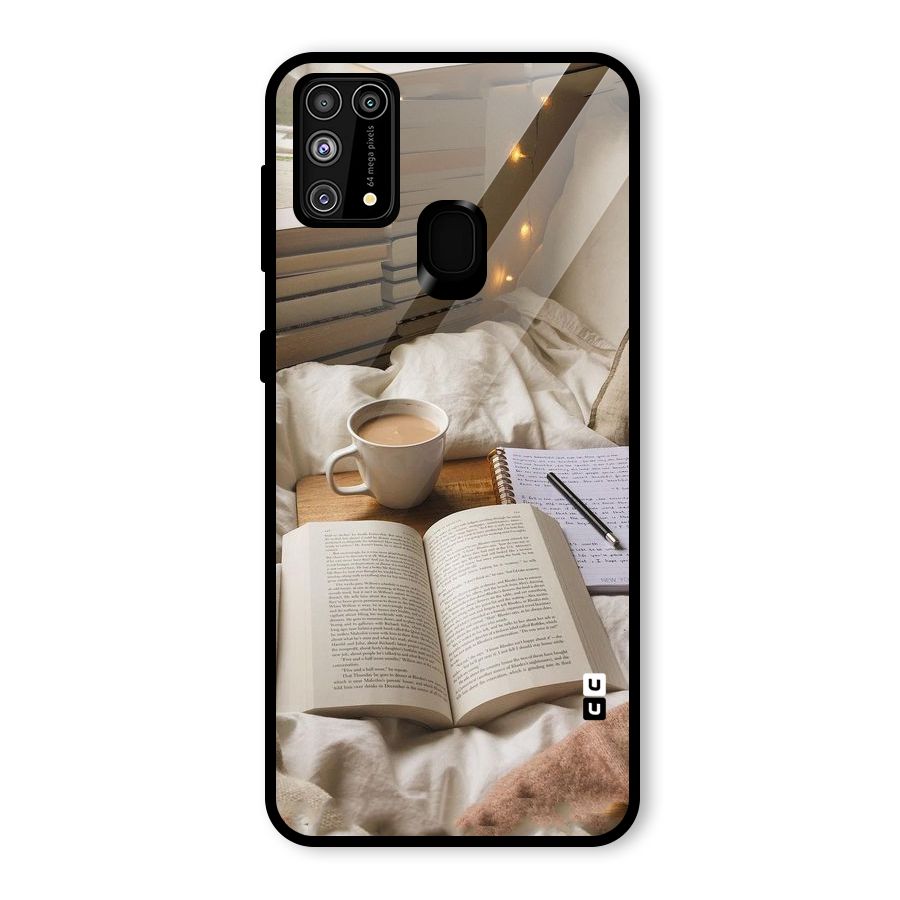 Coffee And Books Glass Back Case for Galaxy F41
