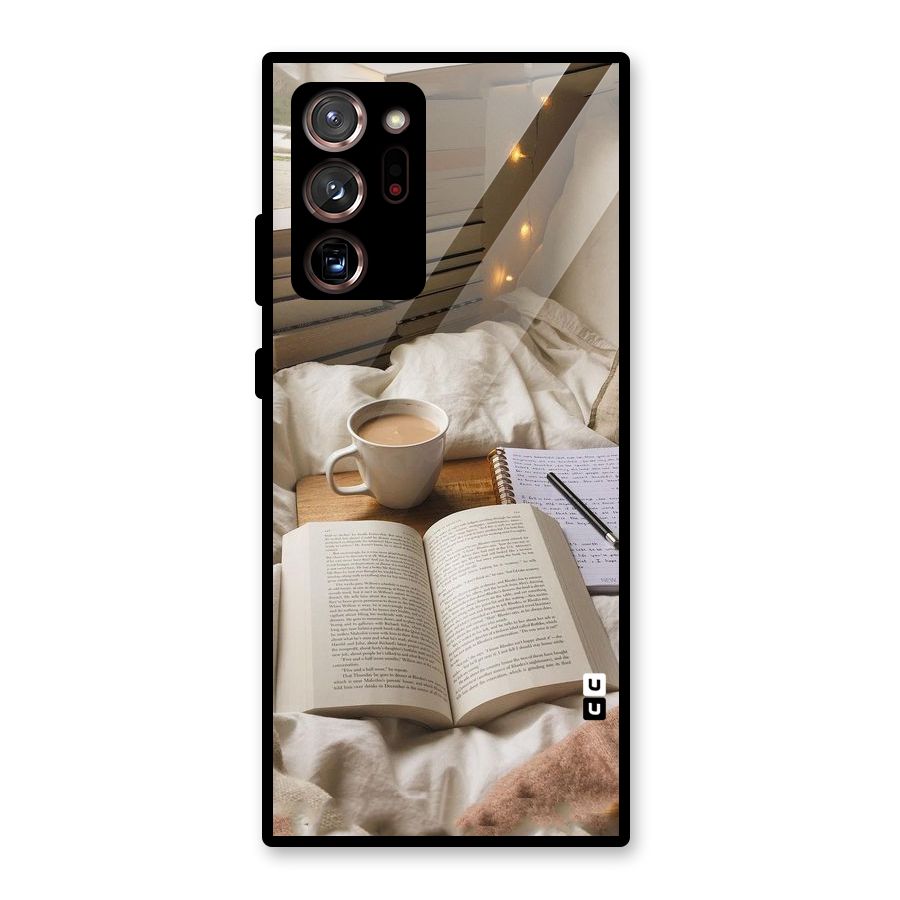 Coffee And Books Glass Back Case for Galaxy Note 20 Ultra