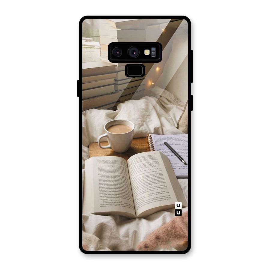 Coffee And Books Glass Back Case for Galaxy Note 9