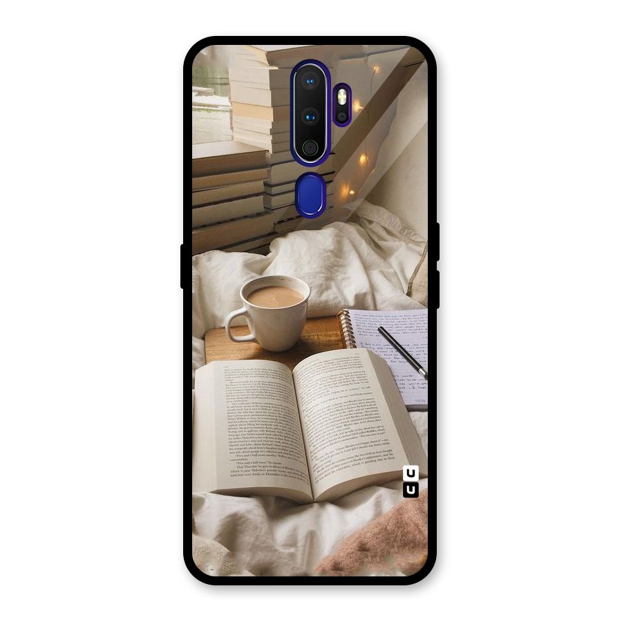 Coffee And Books Glass Back Case for Oppo A9 (2020)