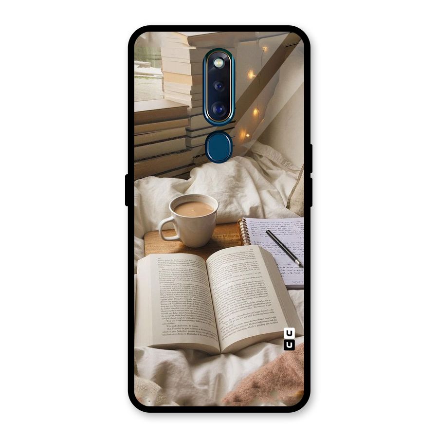 Coffee And Books Glass Back Case for Oppo F11 Pro