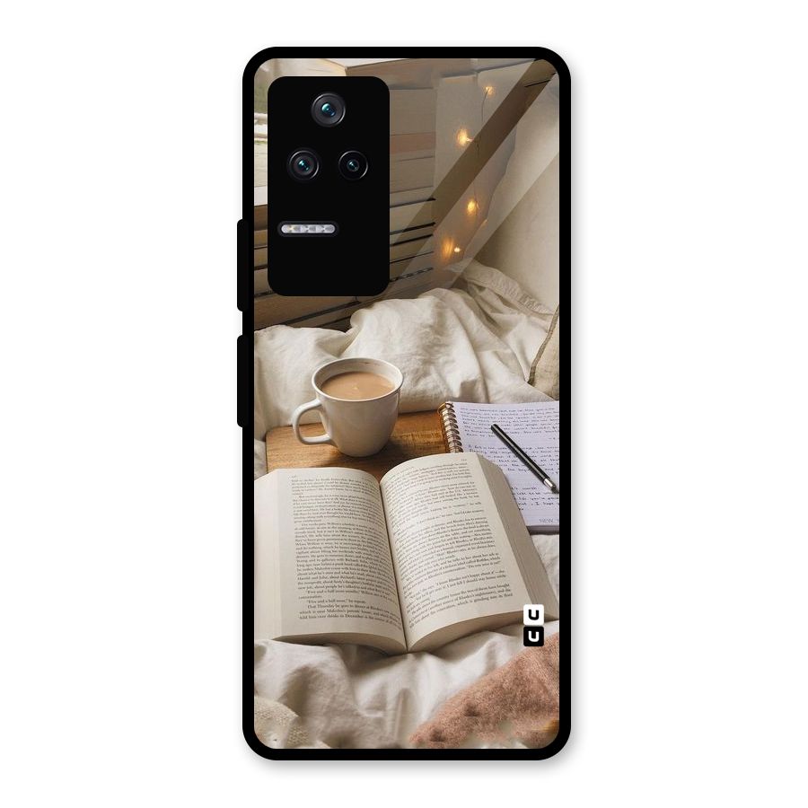 Coffee And Books Glass Back Case for Poco F4 5G