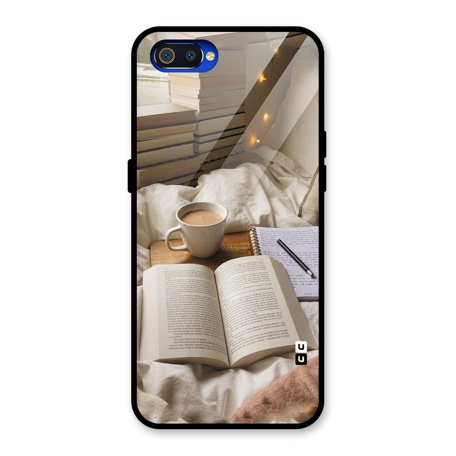 Coffee And Books Glass Back Case for Realme C2