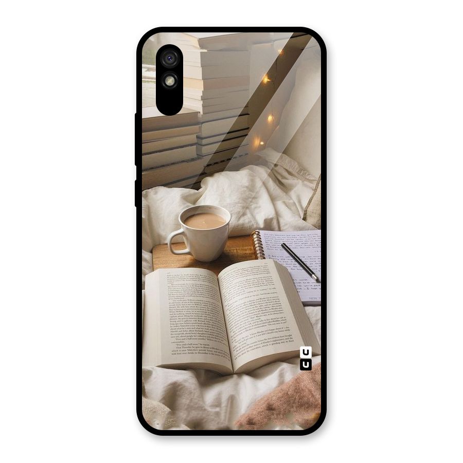 Coffee And Books Glass Back Case for Redmi 9i