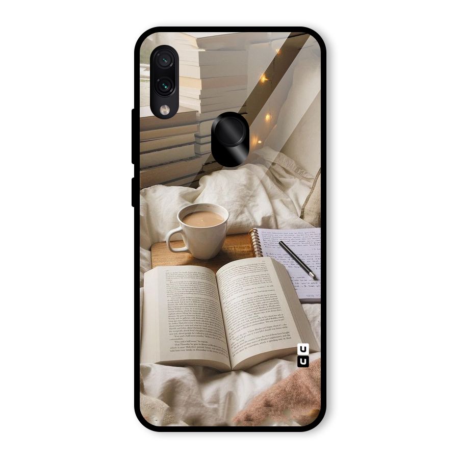 Coffee And Books Glass Back Case for Redmi Note 7 Pro