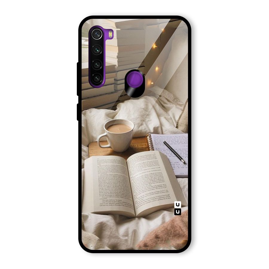 Coffee And Books Glass Back Case for Redmi Note 8