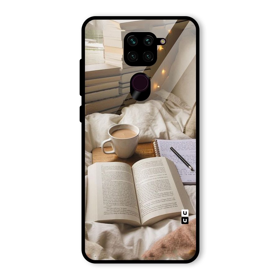 Coffee And Books Glass Back Case for Redmi Note 9