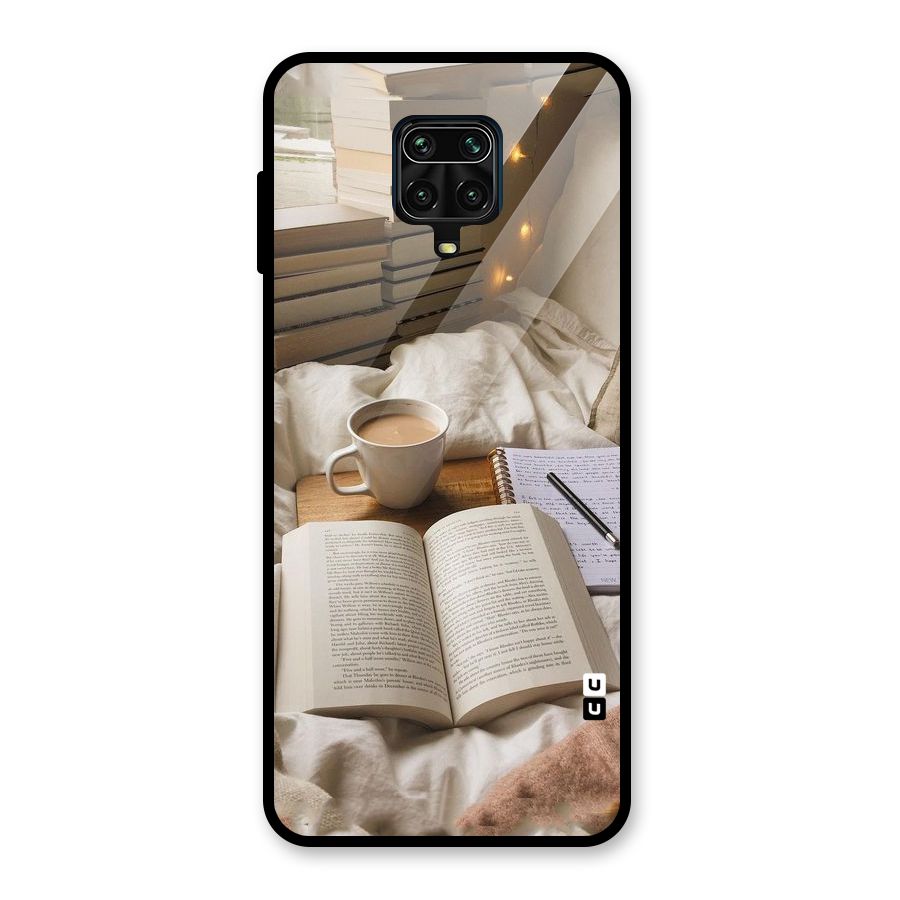 Coffee And Books Glass Back Case for Redmi Note 9 Pro