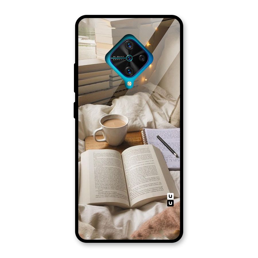 Coffee And Books Glass Back Case for Vivo S1 Pro