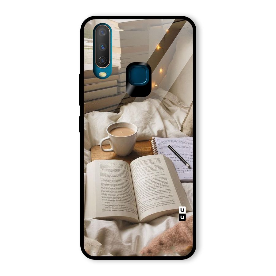 Coffee And Books Glass Back Case for Vivo U10