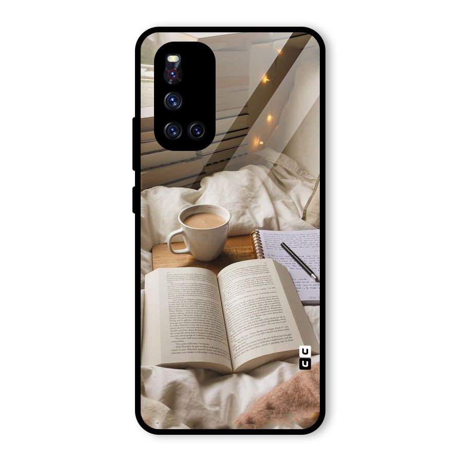 Coffee And Books Glass Back Case for Vivo V19