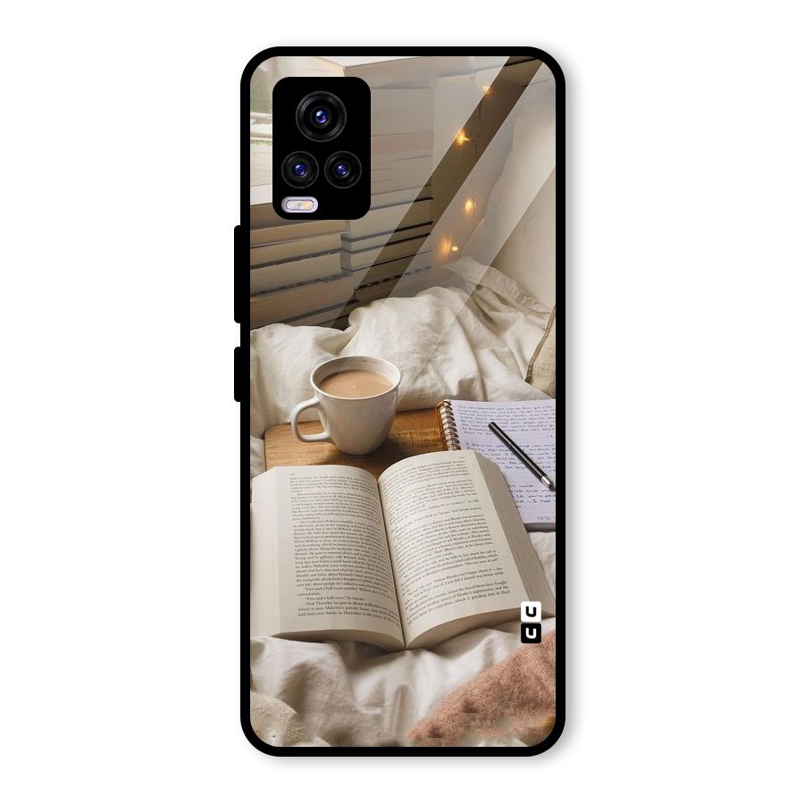 Coffee And Books Glass Back Case for Vivo V20