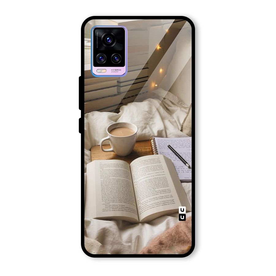 Coffee And Books Glass Back Case for Vivo V20 Pro
