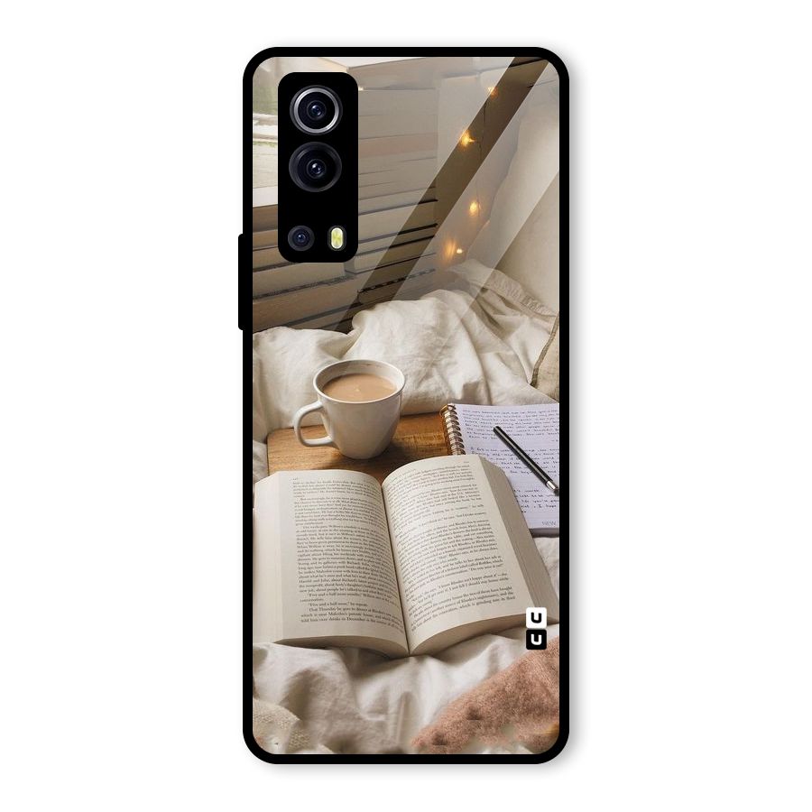 Coffee And Books Glass Back Case for Vivo iQOO Z3