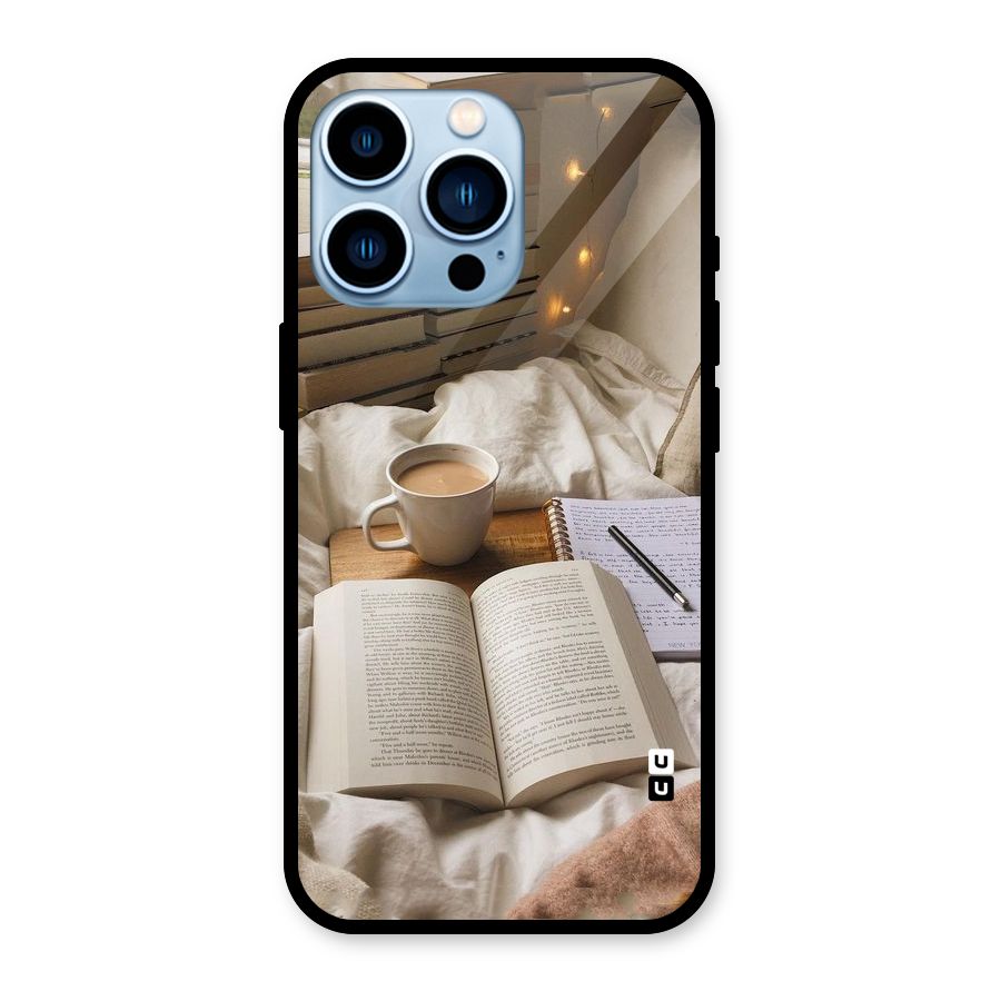 Coffee And Books Glass Back Case for iPhone 13 Pro
