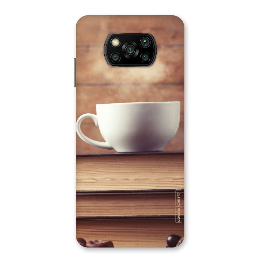 Coffee And Bookworm Back Case for Poco X3