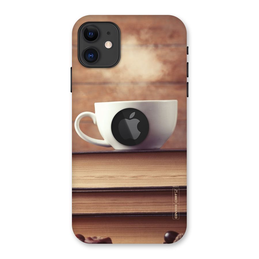 Coffee And Bookworm Back Case for iPhone 11 Logo Cut