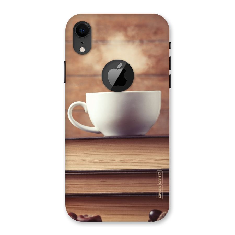 Coffee And Bookworm Back Case for iPhone XR Logo Cut