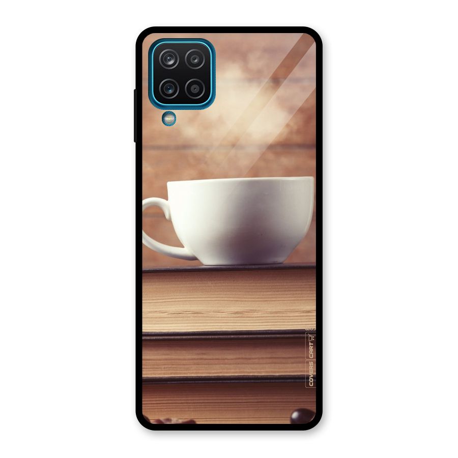 Coffee And Bookworm Glass Back Case for Galaxy A12