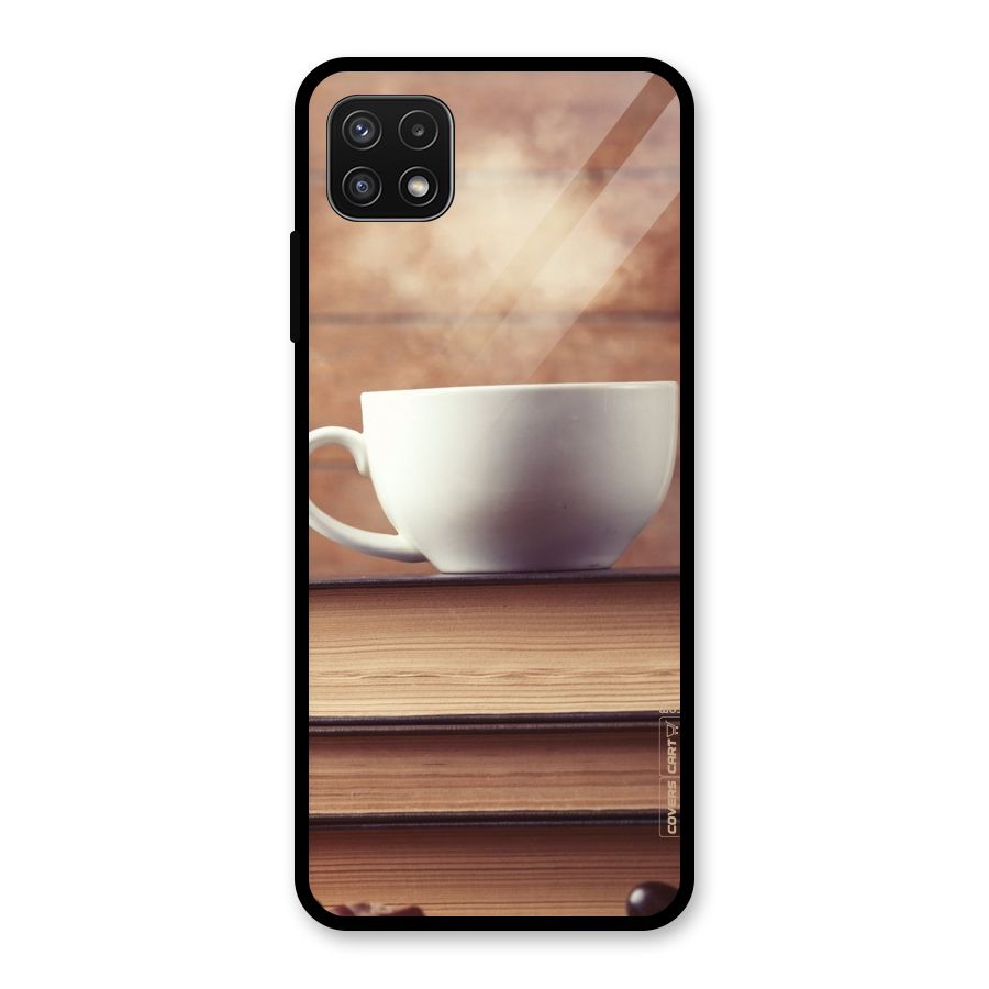 Coffee And Bookworm Glass Back Case for Galaxy A22 5G