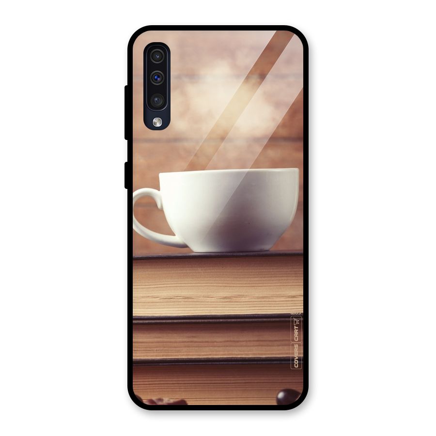 Coffee And Bookworm Glass Back Case for Galaxy A50