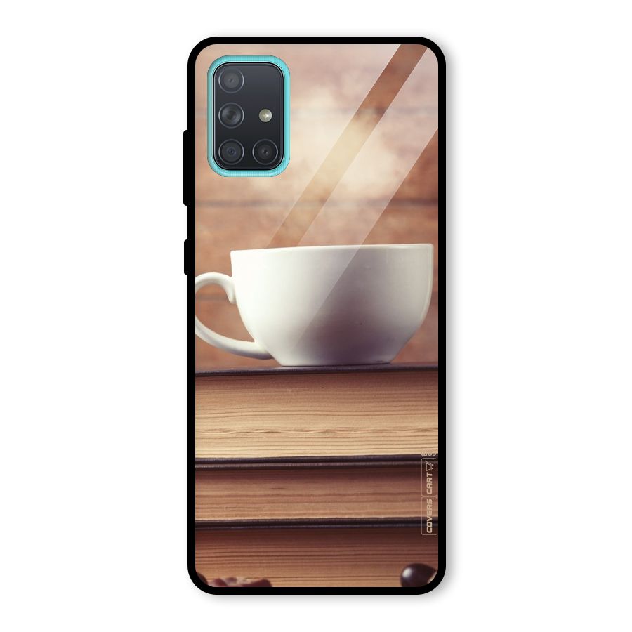 Coffee And Bookworm Glass Back Case for Galaxy A71