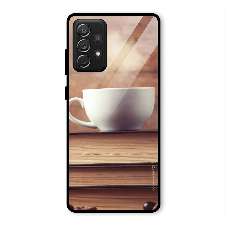 Coffee And Bookworm Glass Back Case for Galaxy A72