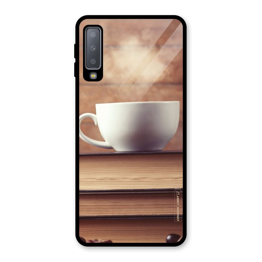 Coffee And Bookworm Glass Back Case for Galaxy A7 (2018)