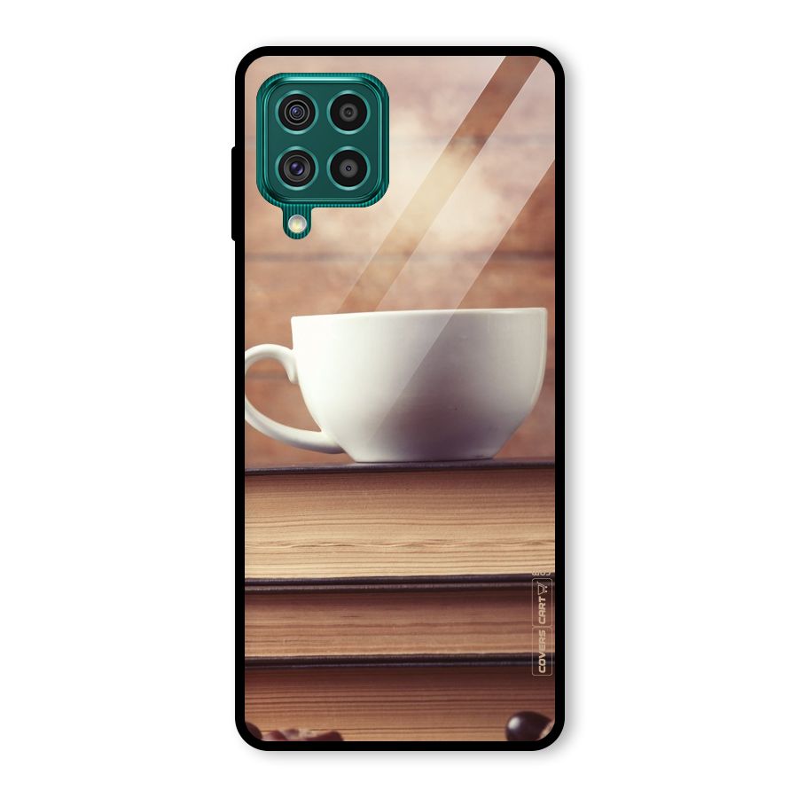 Coffee And Bookworm Glass Back Case for Galaxy F62