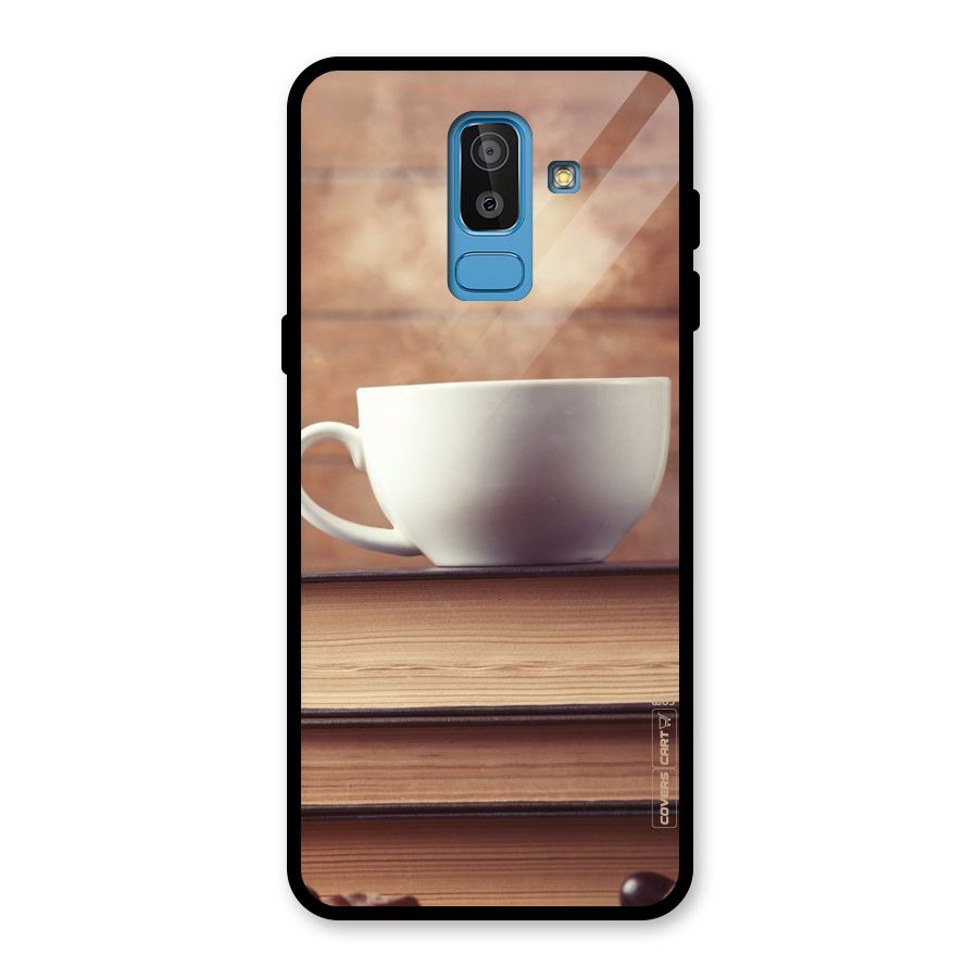 Coffee And Bookworm Glass Back Case for Galaxy J8