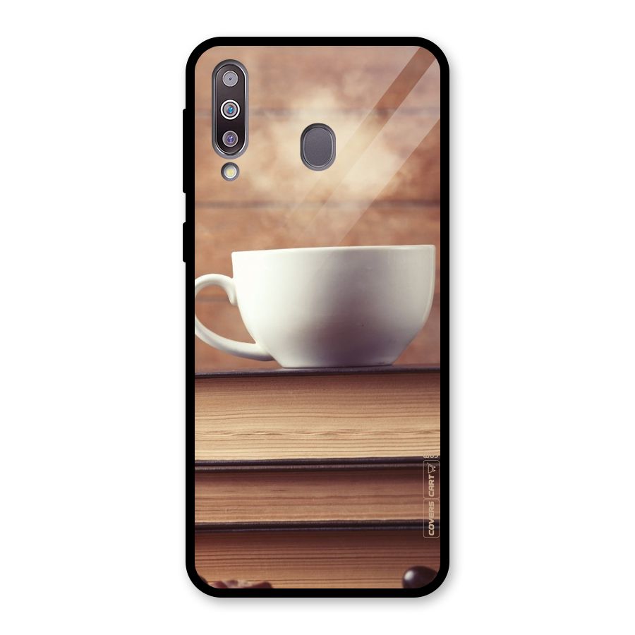 Coffee And Bookworm Glass Back Case for Galaxy M30