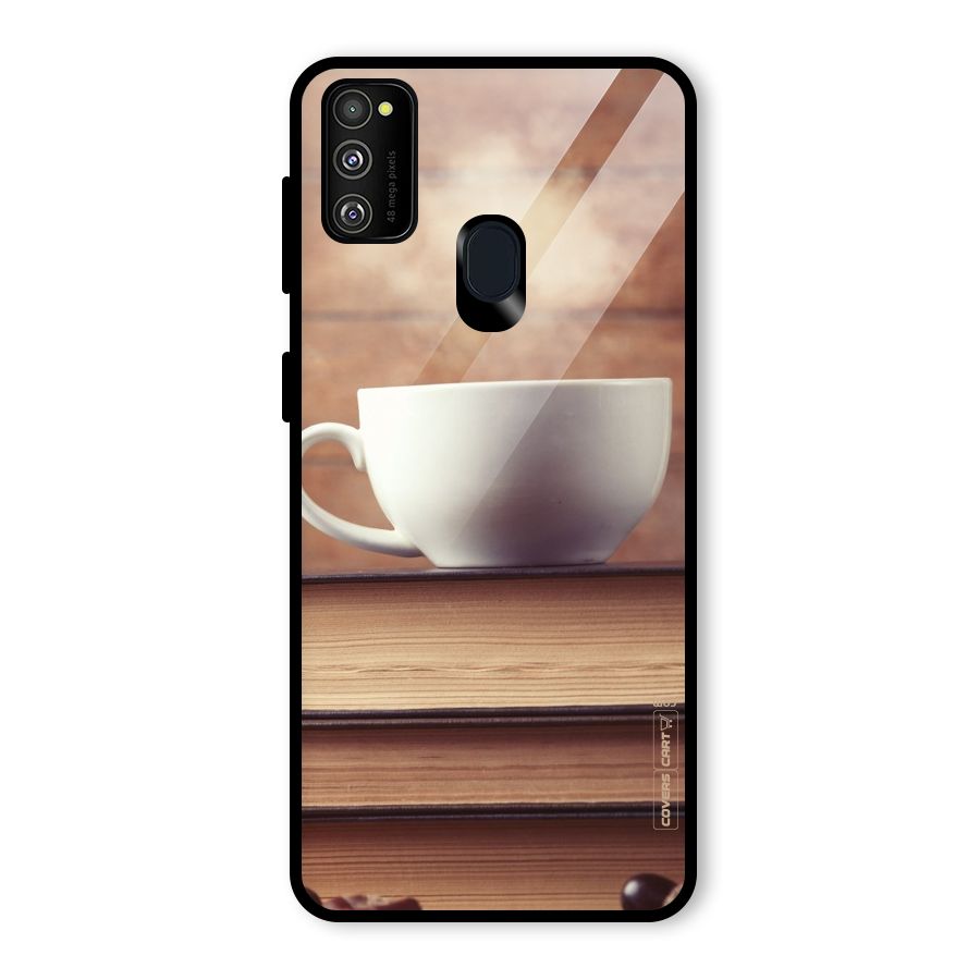 Coffee And Bookworm Glass Back Case for Galaxy M30s
