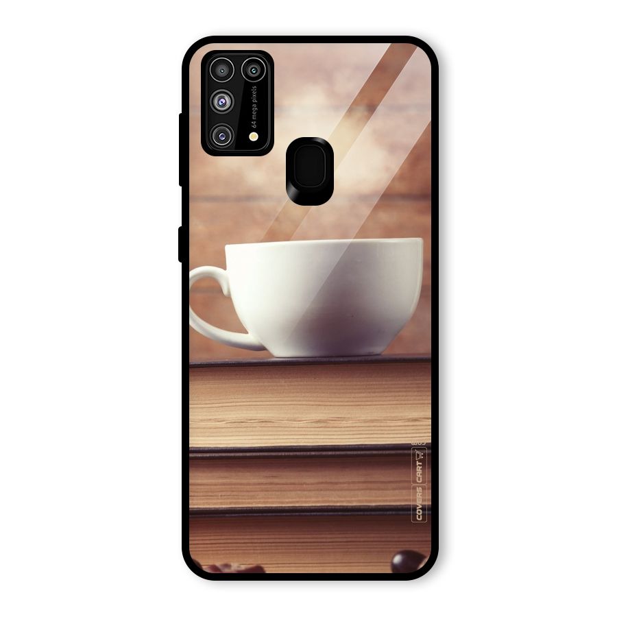 Coffee And Bookworm Glass Back Case for Galaxy M31