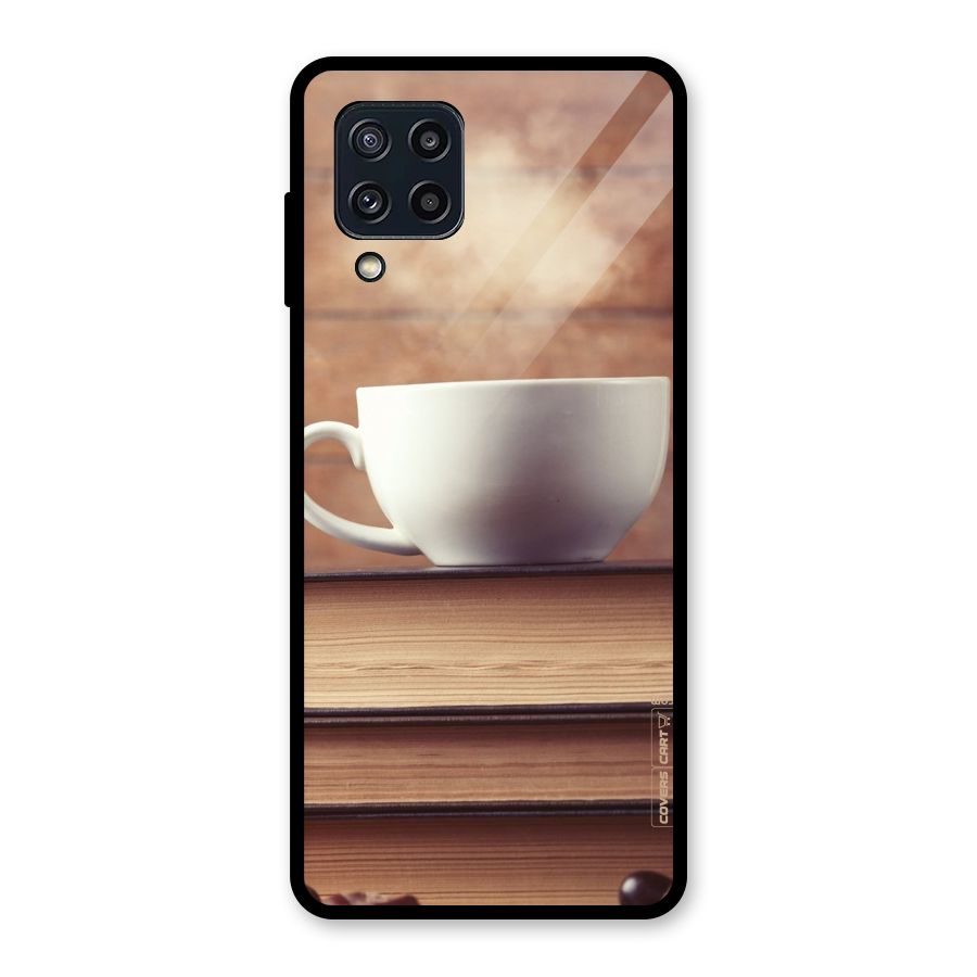 Coffee And Bookworm Glass Back Case for Galaxy M32