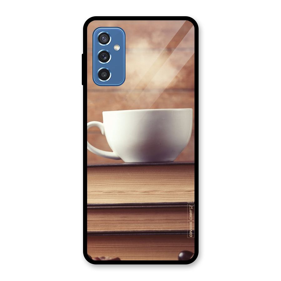 Coffee And Bookworm Glass Back Case for Galaxy M52 5G