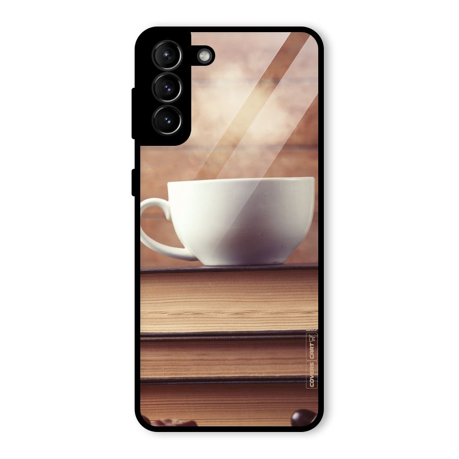 Coffee And Bookworm Glass Back Case for Galaxy S21 Plus