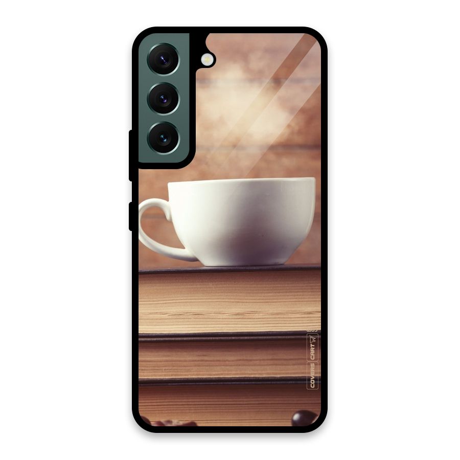 Coffee And Bookworm Glass Back Case for Galaxy S22 5G