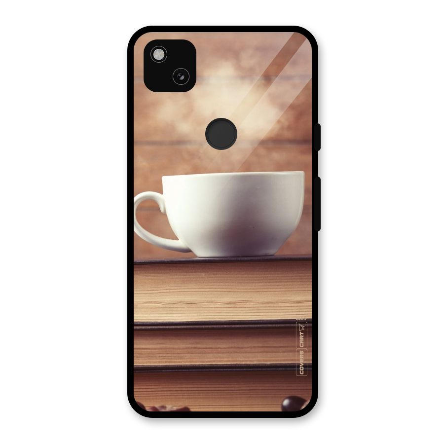 Coffee And Bookworm Glass Back Case for Google Pixel 4a