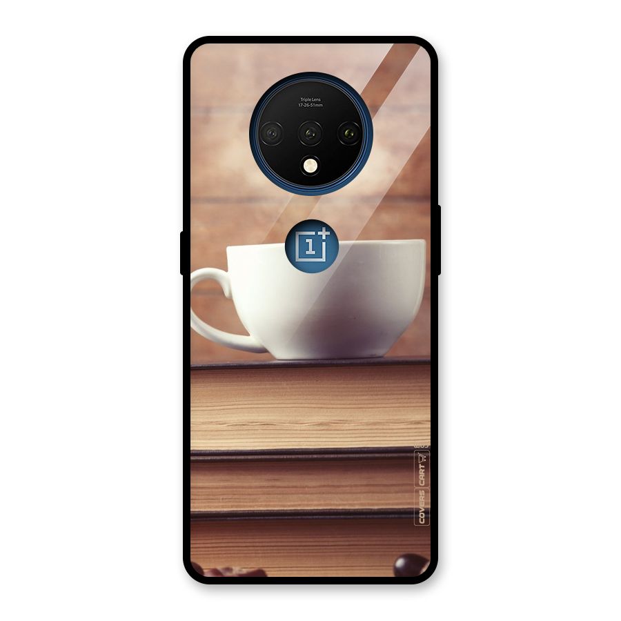 Coffee And Bookworm Glass Back Case for OnePlus 7T