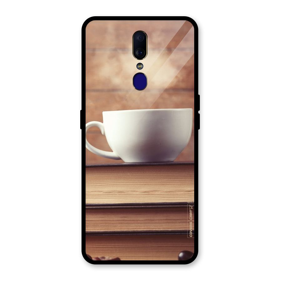 Coffee And Bookworm Glass Back Case for Oppo F11
