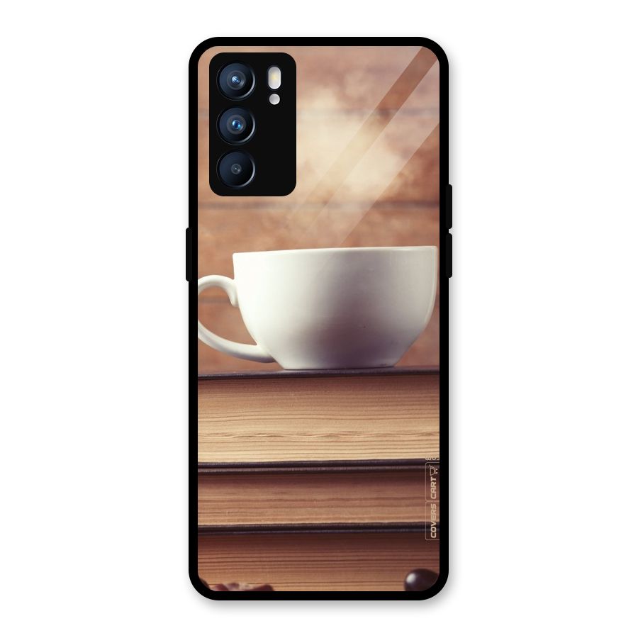 Coffee And Bookworm Glass Back Case for Oppo Reno6 5G