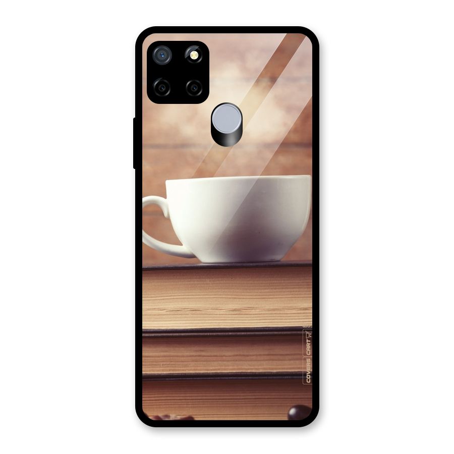 Coffee And Bookworm Glass Back Case for Realme C15