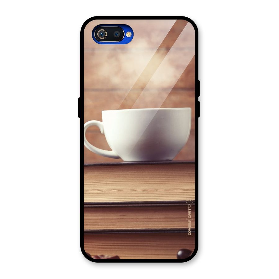Coffee And Bookworm Glass Back Case for Realme C2