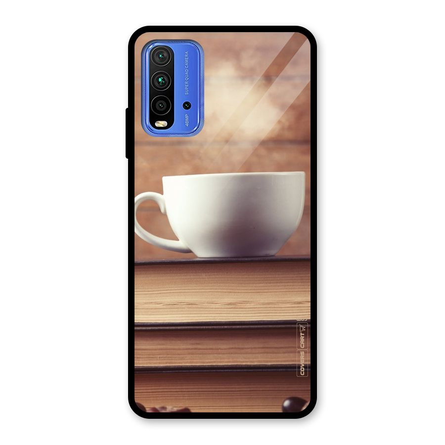 Coffee And Bookworm Glass Back Case for Redmi 9 Power