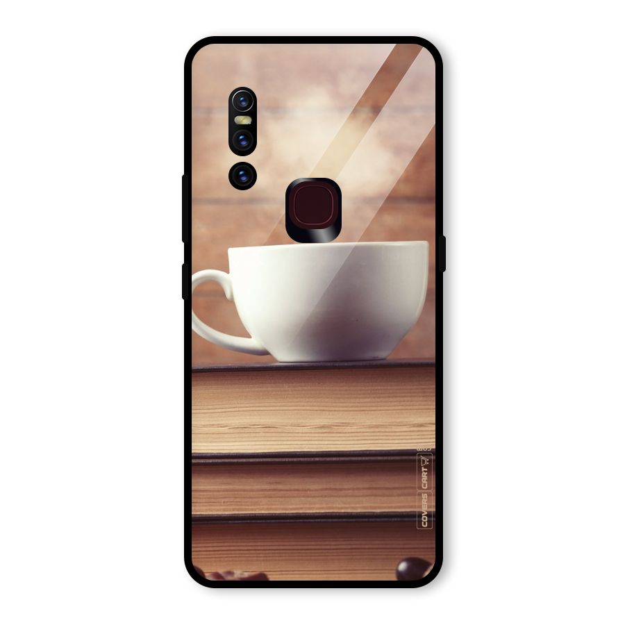 Coffee And Bookworm Glass Back Case for Vivo V15